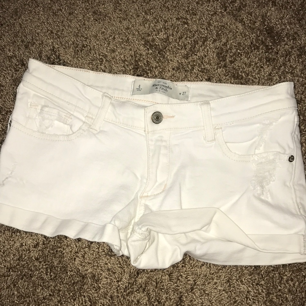 abercrombie and fitch jean shorts